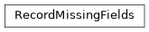Inheritance diagram of cwl_utils.errors.RecordMissingFields